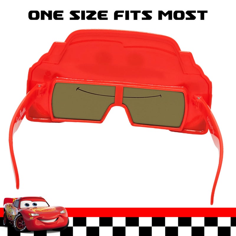 Sun-Staches Disney Cars Official Lightning McQueen Sunglasses, Costume Accessory Mask, UV400, One Size Fits Most - Image 3